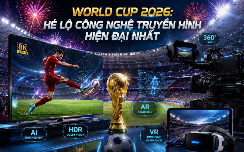 Giải mã công nghệ truyền hình trực tiếp tại World Cup 2026